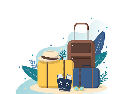 traveling concept branding illustration logo vector