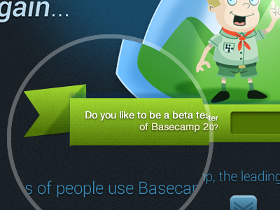 Basecamp2 Contest porposal Shot 2 illustration interface web web design