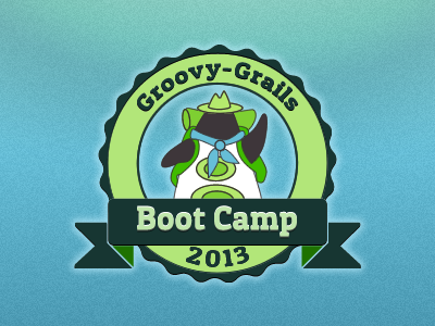 Groovy Grails Boot Camp 2013 logo branding graphic design illustration