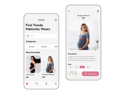 Preg.hub -  Mobile App Design