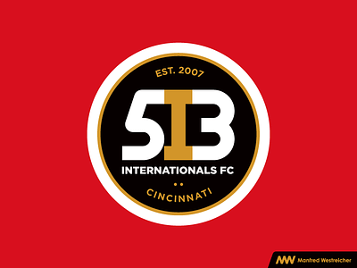 513 Internationals FC 513 badge cincinnati football fútbol gotham soccer the beautiful game type type design typography