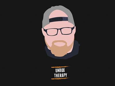 Unbox Therapy vector portrait