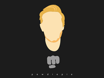 Pewdiepie-Vector Portrait illustration pewdiepie pewds vector vector art