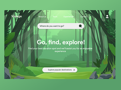 DailyUI 003 :: Landing page design illustration ui ux