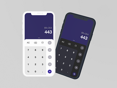 DailyUI 004 :: Calculator design ui ux