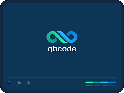 qbcode公司 logo branding design logo