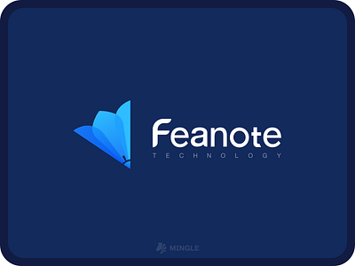 Feanote LOGO app branding design icon logo typography ui ux