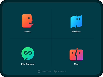 MU Design小组符号 app design icon logo mac windows 微信小程序 移动