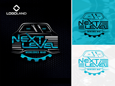 Next Level LOGO automotive branding design graphic design illustration logo typography vector