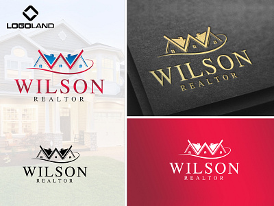 WILSON REALTOR LOGO architecture branding graphic design logo minimal real estate vector