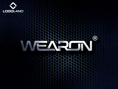 WEARON logo Designed BY LOGOLAND branding cloth design garments graphic design illustration logo minimal textile typography vector