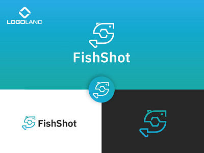 FishShot Logo Designed By LOGOLAND