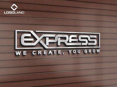 EXPRESS Logo Designed BY LOGOLAND branding consultancy finance logo graphic design illustration logo minimal modern wordmark logo