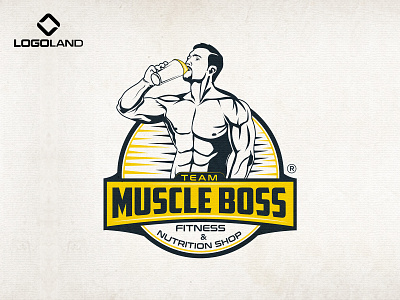 MUSCLE BOSS Logo Designed By LOGOLAND