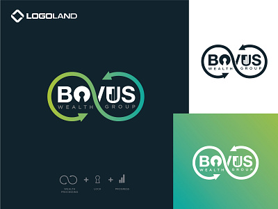 BOVUS Wealth Group Logo Designed By LOGOLAND branding consultancy design finanace graphic design logo minimal modern logo vector wealth management