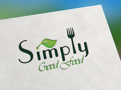My Latest Project "Simply Good Food" -Food Locator Logo Design. business card cafe cheese coffee container cup diner drink eco fast food food hipster juice kitchen mockup paper bag restaurant rustic salad take out