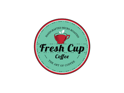 My Latest Project Fresh Cup Coffee logo design