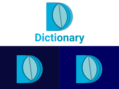 Dictionary-D letter logo