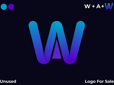 W + A letter logo