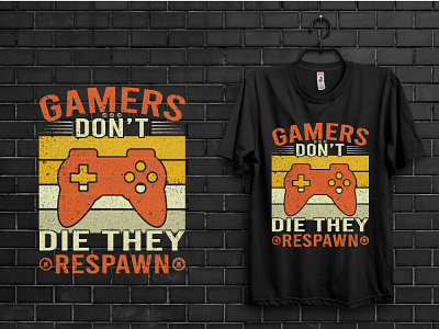 Gamer T shirt design merchbyamazon onlinestore printondemand shopify teedesigner teespring tshirt tshirtdesign