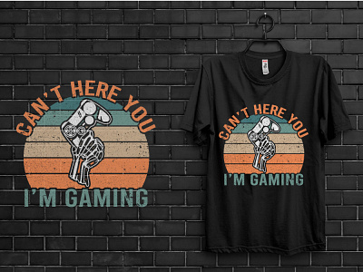 Gaming T shirt design merchbyamazon onlinestore printondemand shopify teedesigner teespring tshirt tshirtdesign