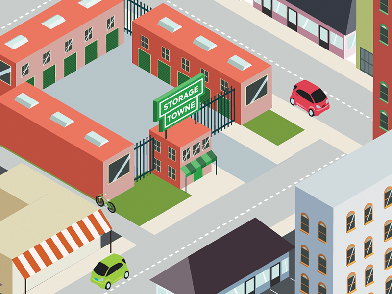 Isometric City isometric illustration vector flat