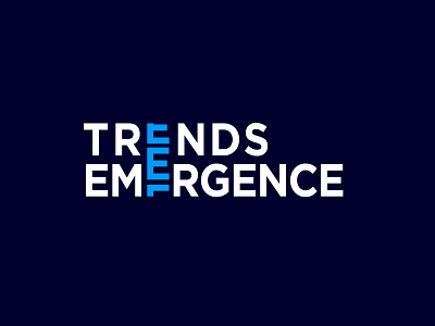 Trend Emergence blog site logo branding design e logo flat graphic design icon illustration logo logo design ui ux vector website logo