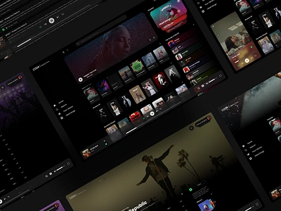 Coda - Spotify Redesign design mobile redesign spotify ui web design
