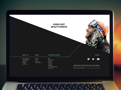 Burton redesign. burton redesign ecommerce web design footer animation light interface product promotion responsive design ux ui web winter sports design