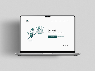 Day 8 design challenge (404 error page) app design product design ui ux uxdesign