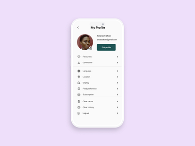 Day 6 design challenge (User profile)