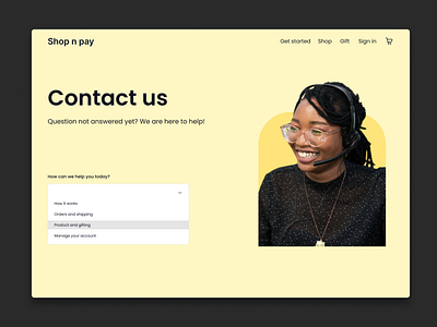 Contact us, day 28 design challenge #dailyui