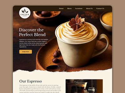 Coffee Shop - Website UI Design