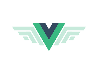 Vue.Js Newsletter logo javascript js letter logo mark sign symbol vue