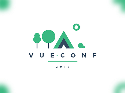 Vueconf logo clean conference green logo minimal monterail nature simple vue vueconf