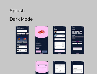 Splush Dark Mode adobexd ui