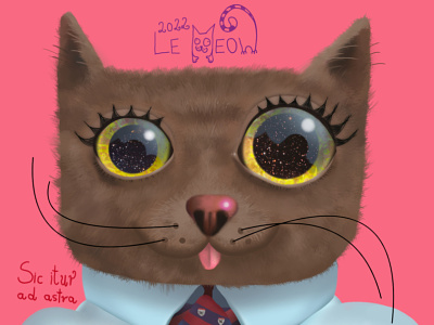 Cat #3 cat low brow pop surrealism