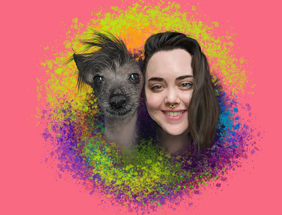 Reddit Gets Drawn: Xangerella (v 3.0) dog poster realism scruffy user avatar woman