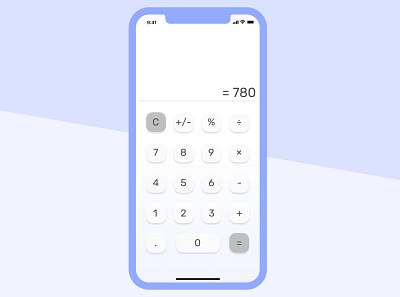 Daily UI 004 | Calculator daily 100 challenge dailyui dailyui004 dailyuichallenge minimal uidesign uxdesign