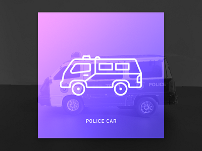 Police car icon car police