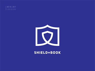 Logo Design - Shield+Book book shield