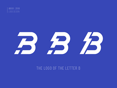 logo design - B b letter logo