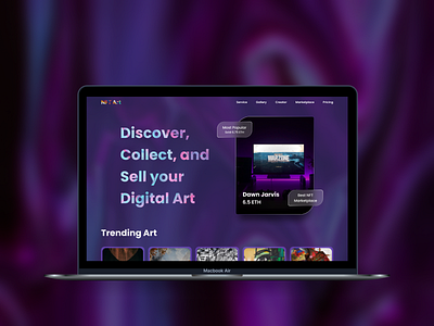 NFT Art 3d adobe xd animation branding conceptdesign figma graphic design macbook motion graphics nft nft art nft design purple ui uiux