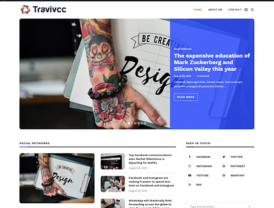 travivcc blog blog branding design ui ux web website wordpress