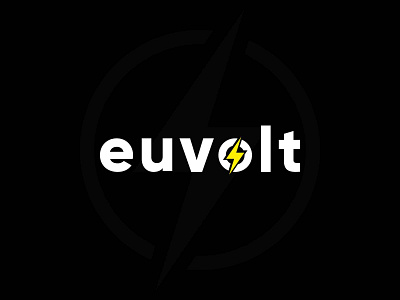 Electrical company logo. "euvolt" logo.