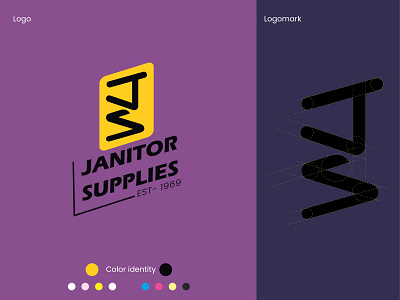 JS lettermark logo | janitor supplies logo.