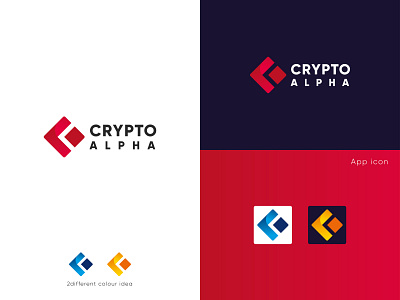 Crypto Alpha best logo 2021 branding c logo creative logo crypto crypto alpha logo crypto currency crypto currency developer crypto currency logo crypto logo design graphic design illustration logo minimal minimalism modern logo rectangular logo square logo vector