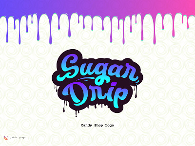 Sugar Drip | Candy Brand branding candy brand candy logo chocolate brand chocolate brand identity chocolate business logo chocolate shop logo creative logo design eye catchy logo freelance logo designer graphic design logo logo designer in bangladesh minimal minimalism modern emblem logo modern logo online candy shop logo typography logo