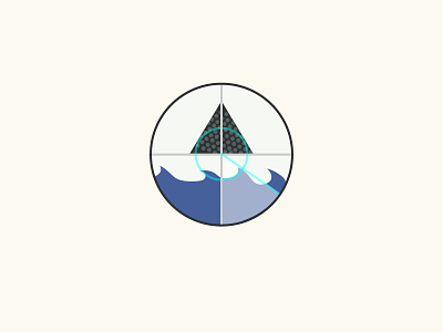 bermuda triangle bermuda triangle icon illustration radar triangle waves