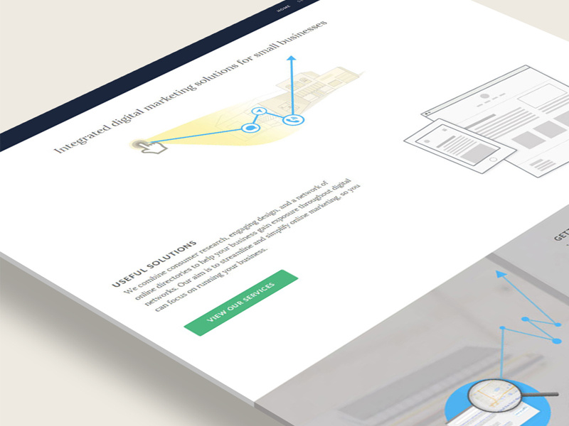 find in context branding simple illustration ui interface